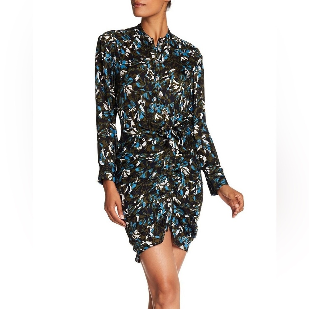 Veronica Beard Georgiaana Ruched Mini Dress